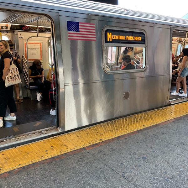 Photo taken at MTA Subway - M Train by Kimmie O. on 8/25/2019