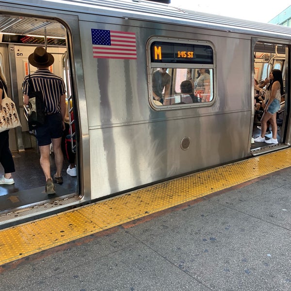 Photo taken at MTA Subway - M Train by Kimmie O. on 8/25/2019