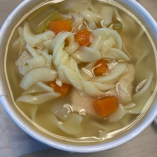 Get their chicken noodle soup!