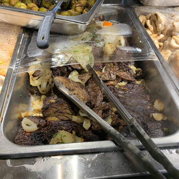 Always so many options of food here! Some days they have skirt steak, hanger steak or brisket out on the buffet. Around St. Patrick’s day they have corned beef, potatoes & cabbage to be festive.