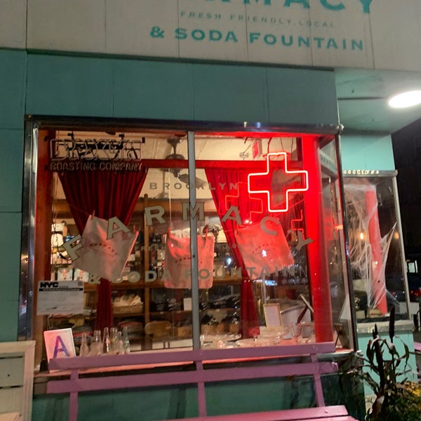Photo taken at Brooklyn Farmacy &amp; Soda Fountain by Kimmie O. on 10/25/2019