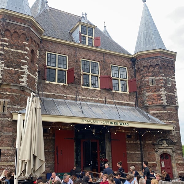 Photo taken at Restaurant-Café In de Waag by A B. on 7/22/2022