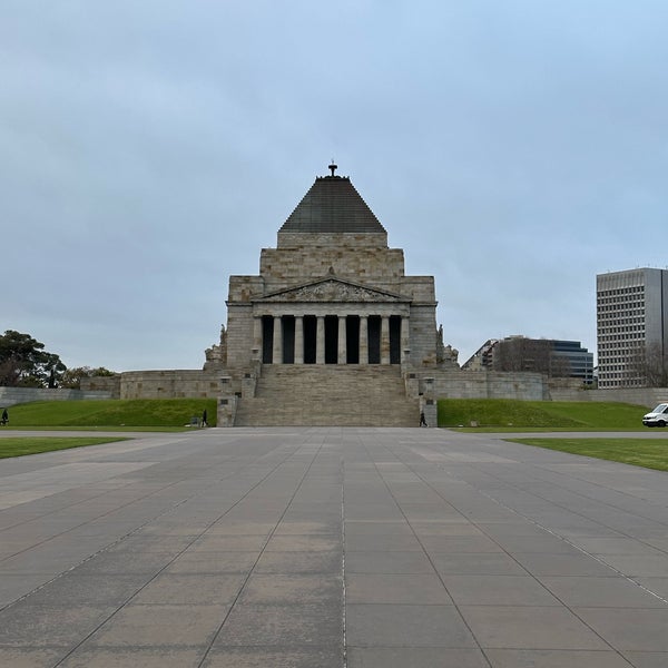 Photo taken at Shrine of Remembrance by Bluey H. on 7/23/2023