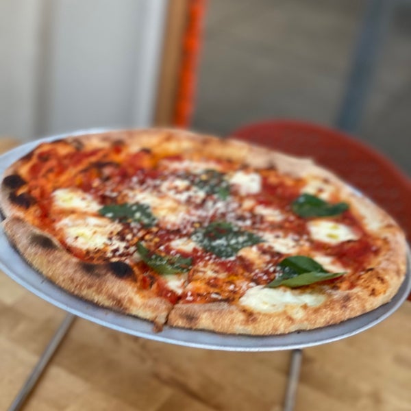 The perfect slice of pizza. The dough is soft and chewy with just enough salt to make it craveable, while still maintaining that signature Neapolitan crunch you've come to expect.