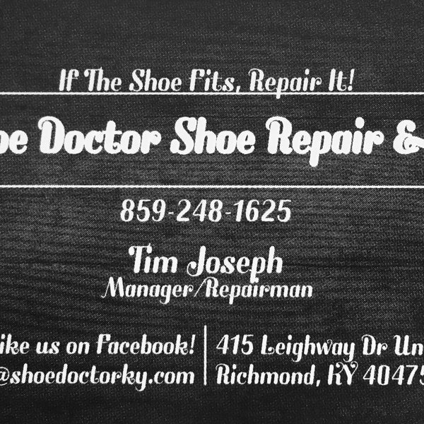 Dr hotsell shoe repair