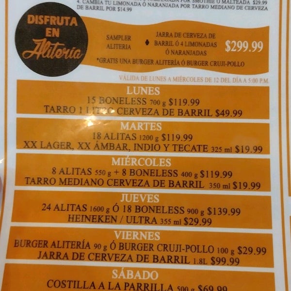 Aliteria - Local de alitas en Aguascalientes