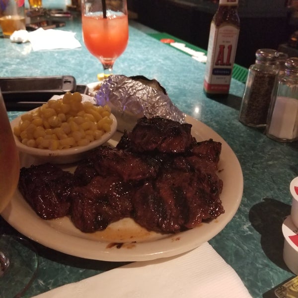 Great steak tips and wings.