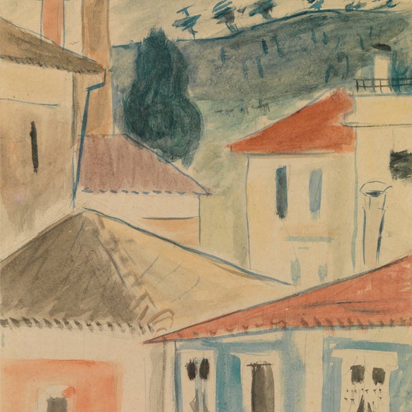 Danil (Panagopoulos) (1924-2008) Watercolor on paper, 1946 35 x 25 cm