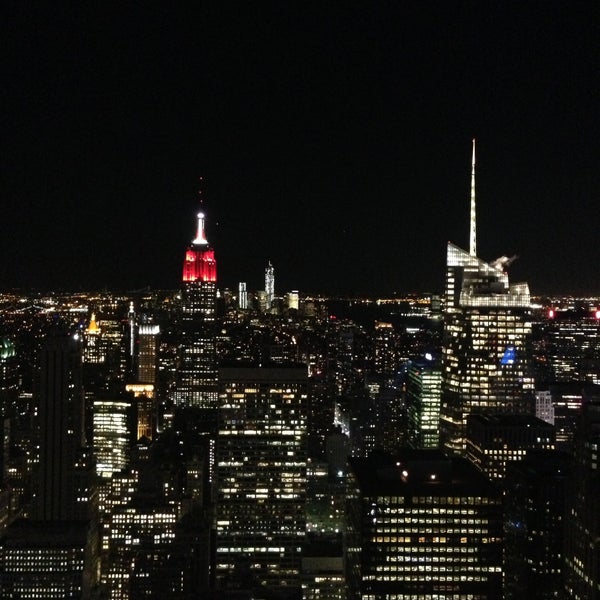 Photo taken at Top of the Rock Observation Deck by Allan D. on 5/3/2013