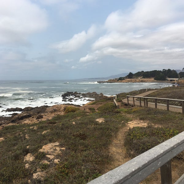 Photo taken at Moonstone Beach by Taylor W. on 8/18/2021