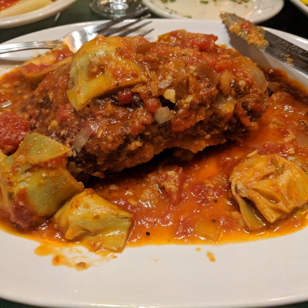 This is the Virginia Veal, which was ok. The chicken saltimbocca was a too sweet (too much brown sugar in the sauce?). Low prices compared with other North End restaurants, but also not as good.