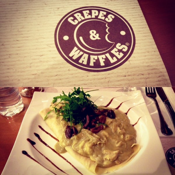 Photo taken at Crepes &amp; Waffles by Dano M. on 1/9/2014