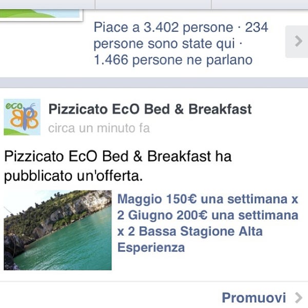 Foto scattata a Pizzicato Eco Bed And Breakfast da Pizzicato EcO B&amp;B il 1/28/2013
