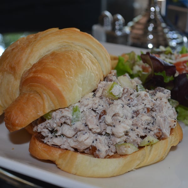 Happy Hump Day...try the Islander...Chicken & Pecan Salad on a Croissant served with Baby Greens & Sweet Tater Tots for $10...enjoy a FREE Black Cherry Punch & Soda with it!