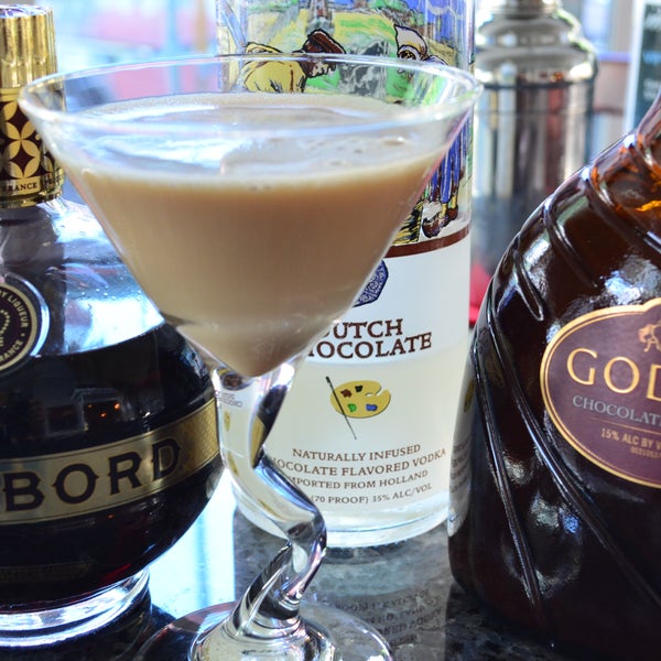 Try the Better Than Sex Martini for Thirsty Thursday..VanGogh Dutch Chocolate, Godiva Chocolate & Chambord..consider this to be  the adult version of Hot Cocoa..totally titillating!