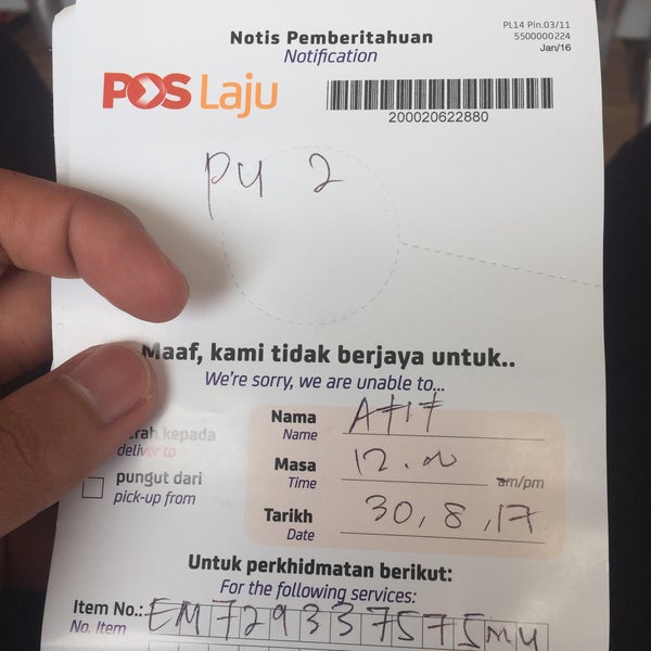 Photos At Pejabat Pos Muadzam Shah Post Office In Kuala Rompin