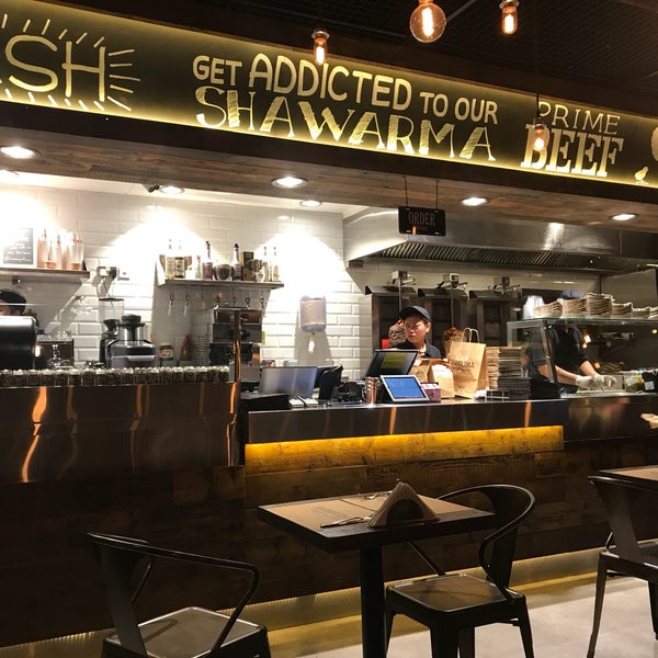 the only shawarma without garlic in dubai which is make it light also the first wagu make grilled in arabic way this place very unique and very different i like it so much