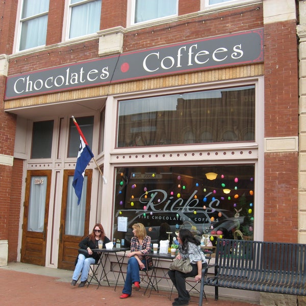 Photo taken at Rick&#39;s Fine Chocolates &amp; Coffees by Margo P. on 6/29/2014