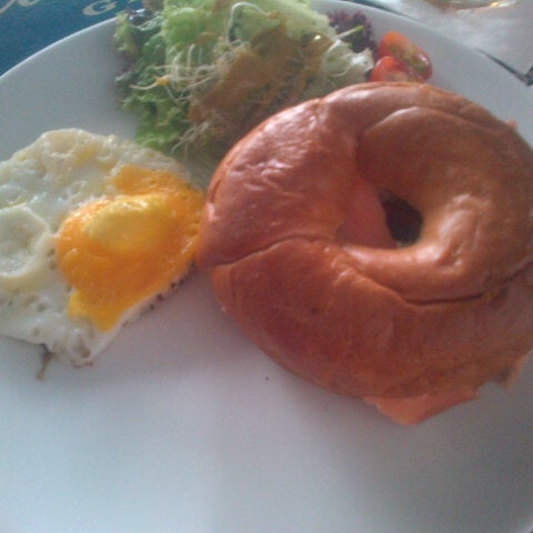 Their Salmon Bagel is perfect, even the cream cheese is a bit sour