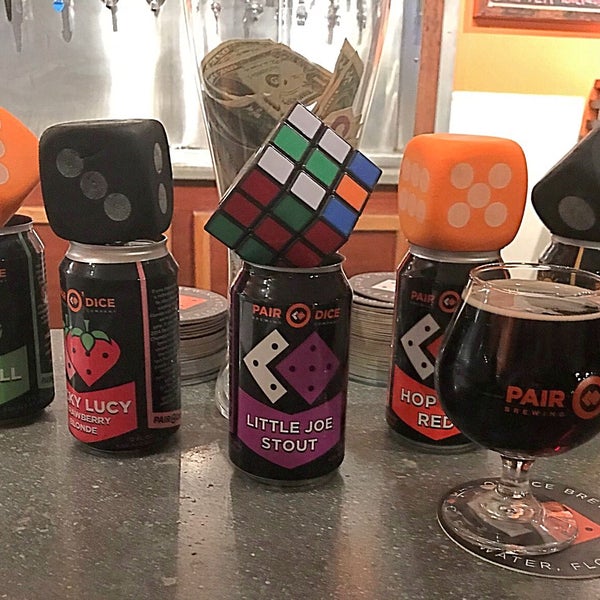 Photo taken at Pair O&#39; Dice Brewing Company by Mandy B. on 3/15/2018
