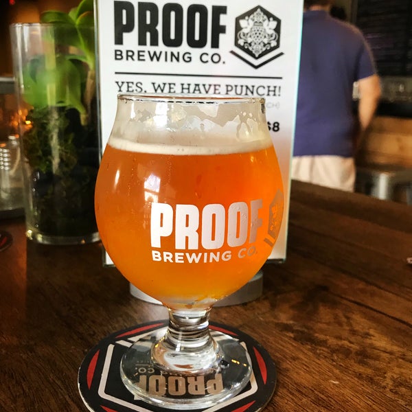 Photo taken at Proof Brewing Company by Mandy B. on 9/1/2018