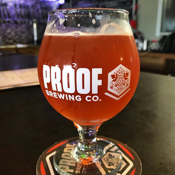 Photo taken at Proof Brewing Company by Mandy B. on 6/22/2018