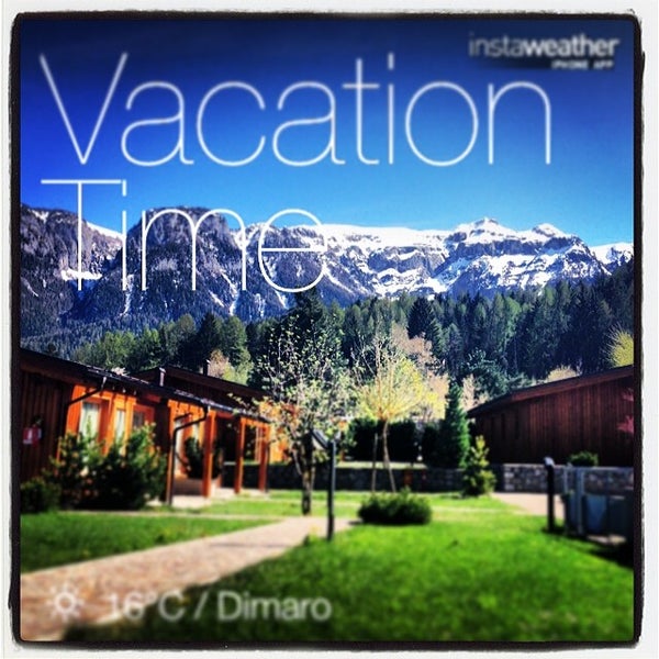 Снимок сделан в Dolomiti Camping Village &amp; Wellness Resort пользователем Dolomiti Camping Village &. 4/9/2014