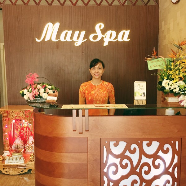 Photo taken at May Spa by Jenny L. on 8/27/2015