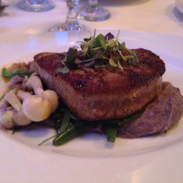 Unbelievable melt in your mouth Ahi Tuna Steak! So good !