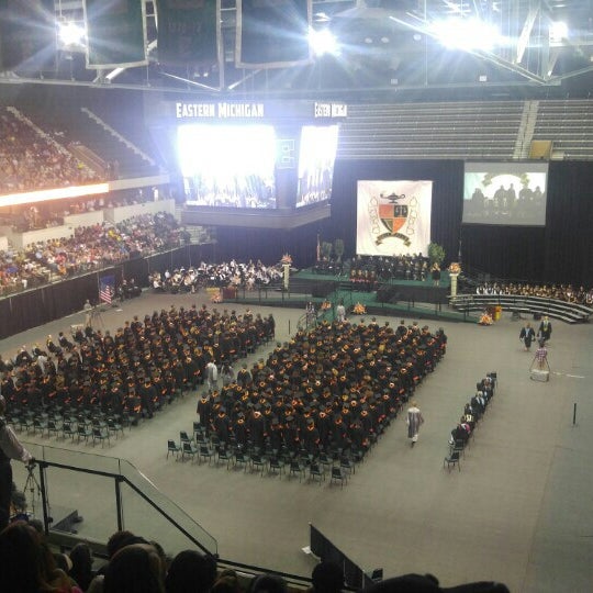 Photo taken at EMU Convocation Center by George N. on 5/28/2016