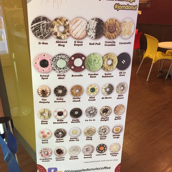 Big apple donut menu malaysia 2020
