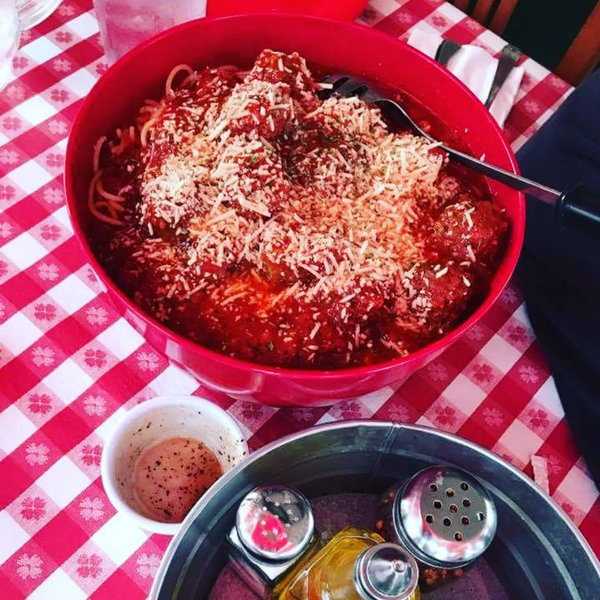 Join us Tuesday and Wednesday evenings for Pasta Family Style! Our giant bowls of spaghetti and meatballs will feed your whole family.