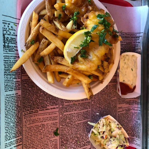 Photo taken at Fish &amp; Chips of Sausalito by Dallas H. on 5/26/2018