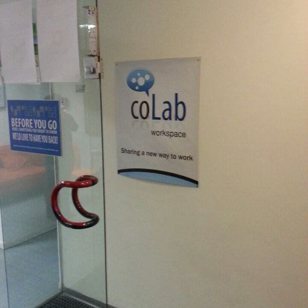 Photo taken at coLab Workspace by Carlos V. on 12/14/2013