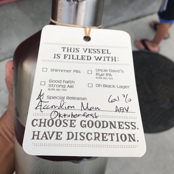 Photo taken at Discretion Brewing by mario a. on 9/5/2017