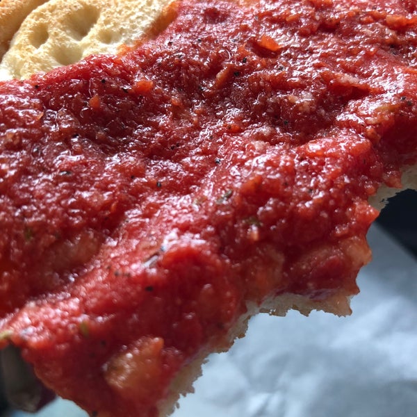 All the buzz about the tomato pie is a bit of hyperbole.  It’s ok.