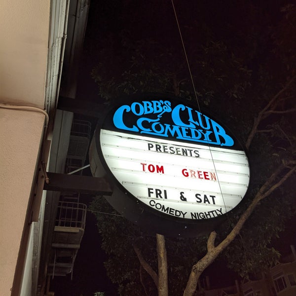 Photo taken at Cobb&#39;s Comedy Club by Tyler C. on 8/18/2019