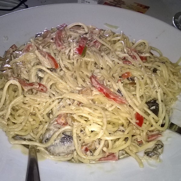 The best seafood pasta made with fresh seafood.
