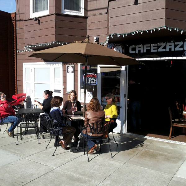 Get there early for outside seating.
