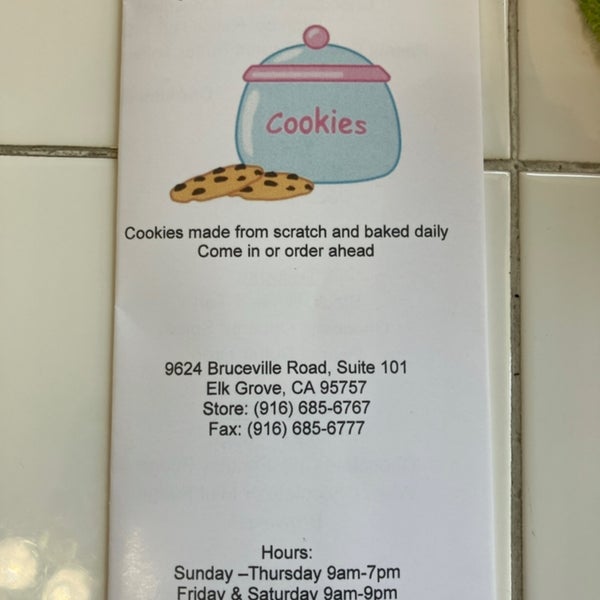 The Cookie Jar Dessert Shop in Elk Grove