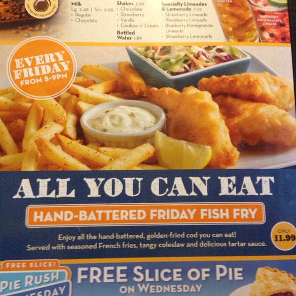 All You Can Eat - Hand-Battered Friday Fish Fry &11.99