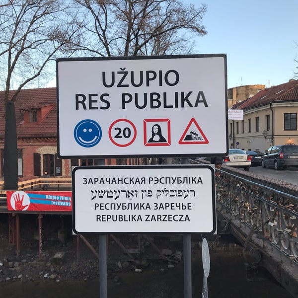 Foto tomada en Užupio tiltas | Užupis bridge  por cornpotage2000 el 2/16/2019