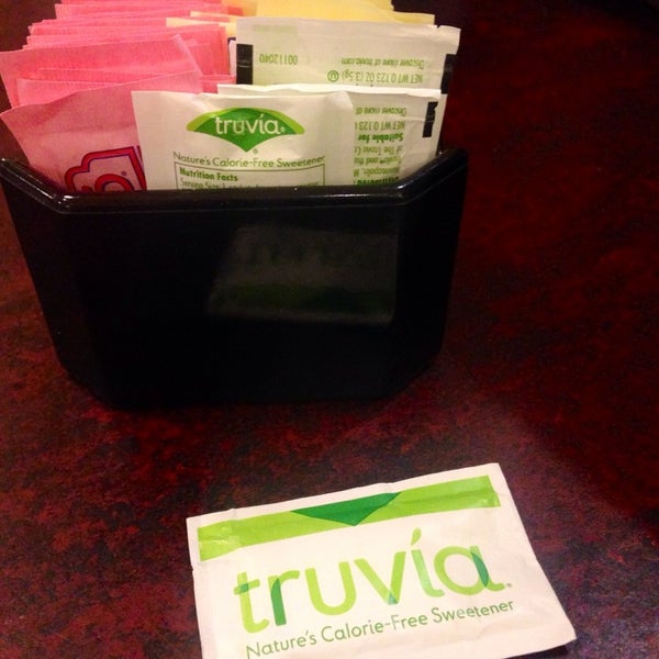 Gotta love California -- they have Truvia in the sugar caddy on every table!