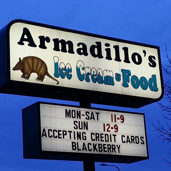 Photo taken at Armadillos Ice Cream Shoppe by Mike C. on 4/28/2013