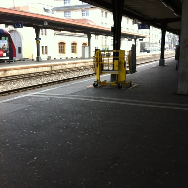 Photo taken at Bahnhof Uster by PETER S. on 4/4/2013