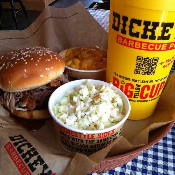 Photo taken at Dickey&#39;s Barbecue Pit by Meg J. on 5/6/2013