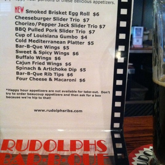 Photo taken at Rudolphs Bar-B-Que by Jeffrey B. on 12/1/2012