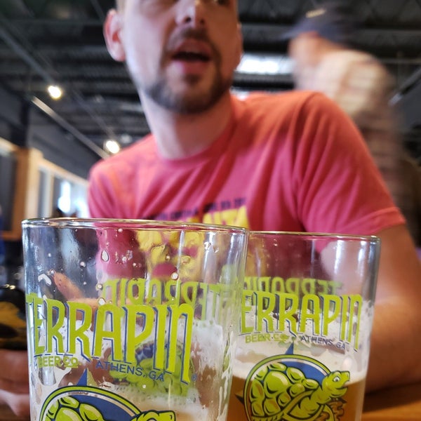 Photo taken at Terrapin Beer Co. by loveliness on 7/27/2019