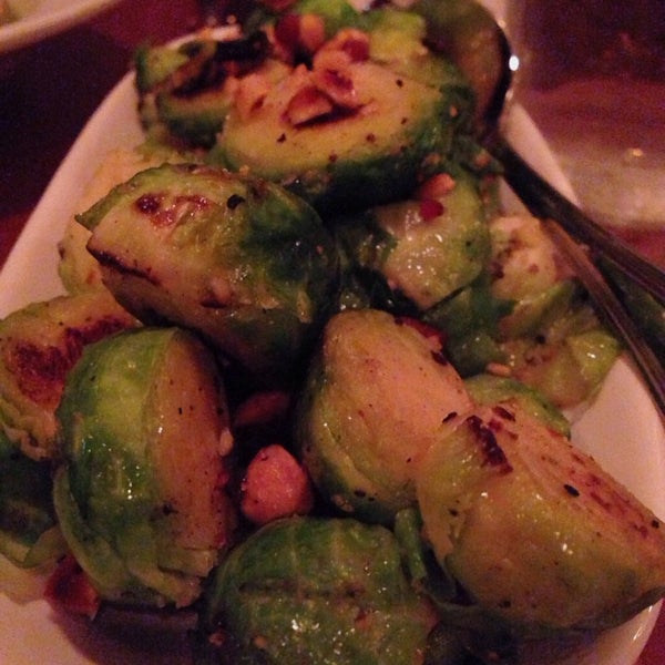 The Brussels sprouts are a tasty side! The hazelnuts and Chinese sausage are good complements to the sprouts