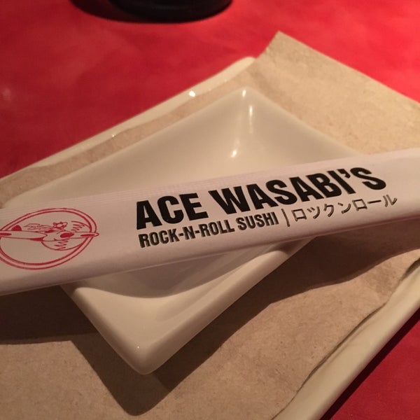 Photo taken at Ace Wasabi&#39;s Rock-N-Roll Sushi by Stacey S. on 10/31/2016